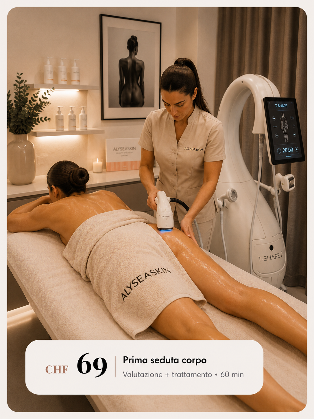 Trattamento corpo AlyseaSkin a Lugano